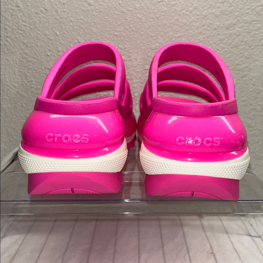 Crocs WOMEN'S MEGA CRUSH TRIPLE STRAP Pink Crush Size 5M Or 7W - Picture 7 of 11